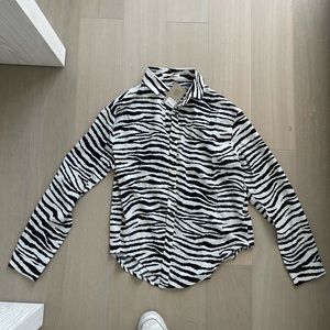 Zebra button down